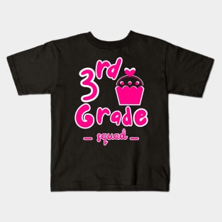 3rd grade pink cupcake Kids T-Shirt